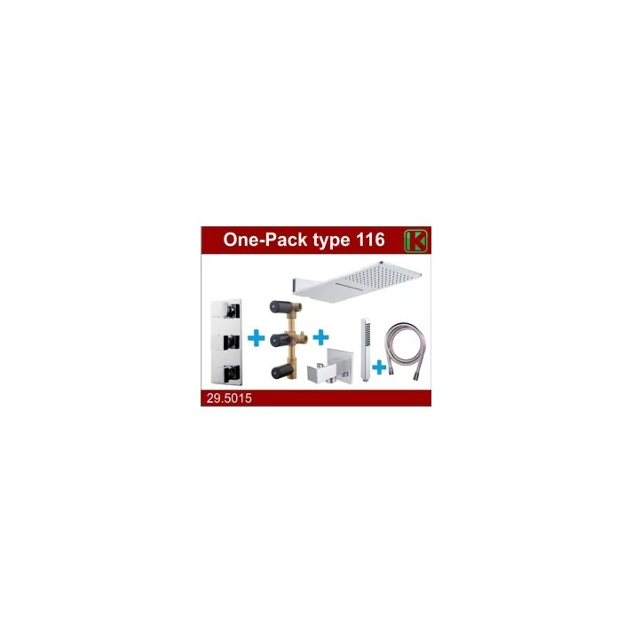 one-pack inbouwthermostaatset type 116 CHR (24x55)