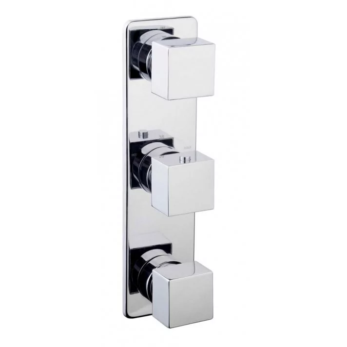 Rombo inbouw 3-wegs douchethermostaat chroom