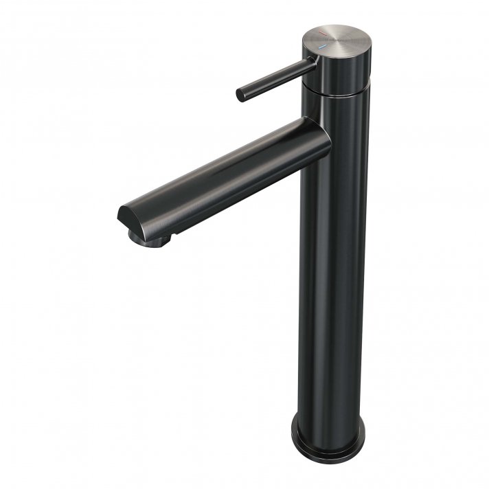 BRAUER Gunmetal Edition verhoogde opbouw wastafelmengkraan model A gunmetal geborsteld PVD