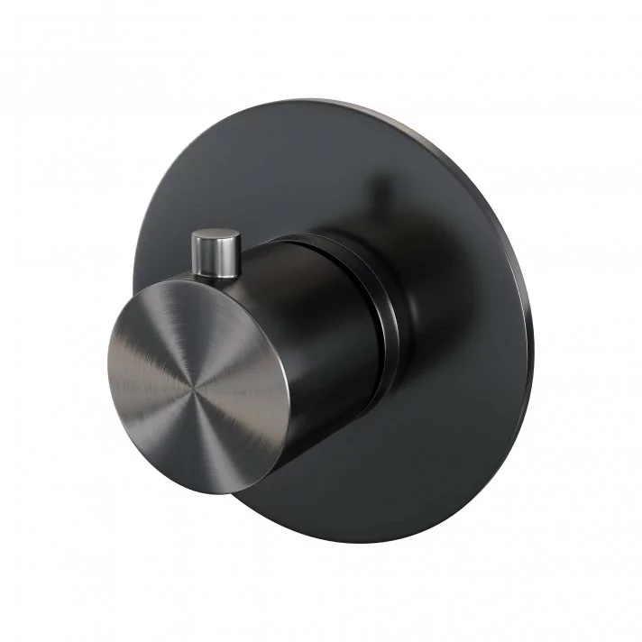 BRAUER Gunmetal Edition losse inbouwthermostaat met in- en afbouwdelen gunmetal geborsteld PVD