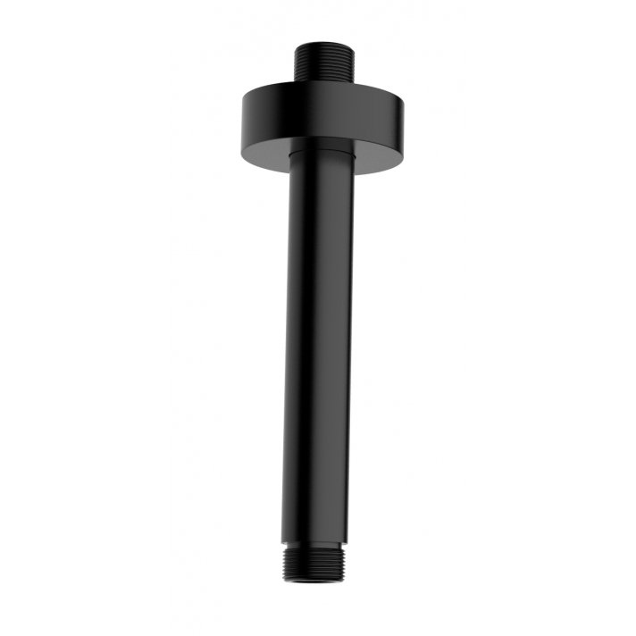 Caral douchearm met plafondbevestiging 15 cm mat zwart