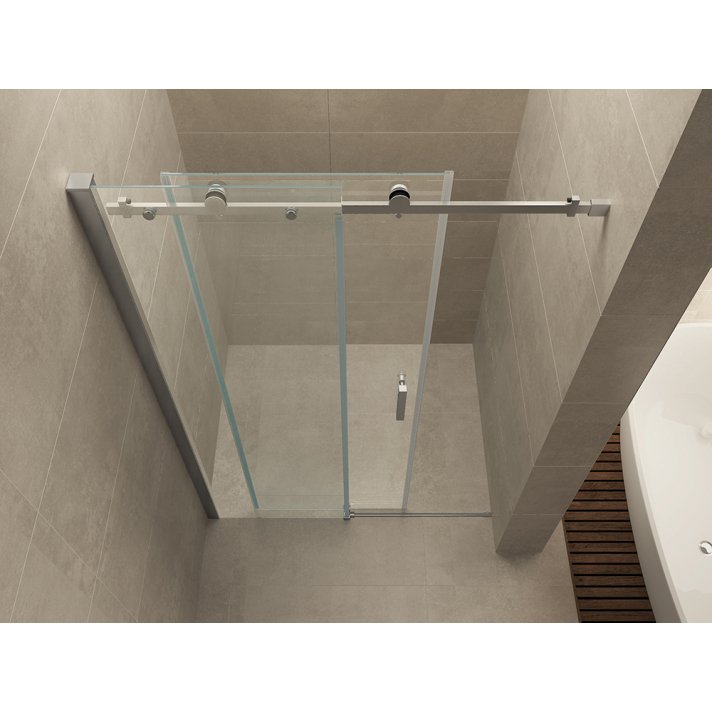 Slide nis schuifdeur 1100 x 2000 x 8 mm nano helder glas/chroom