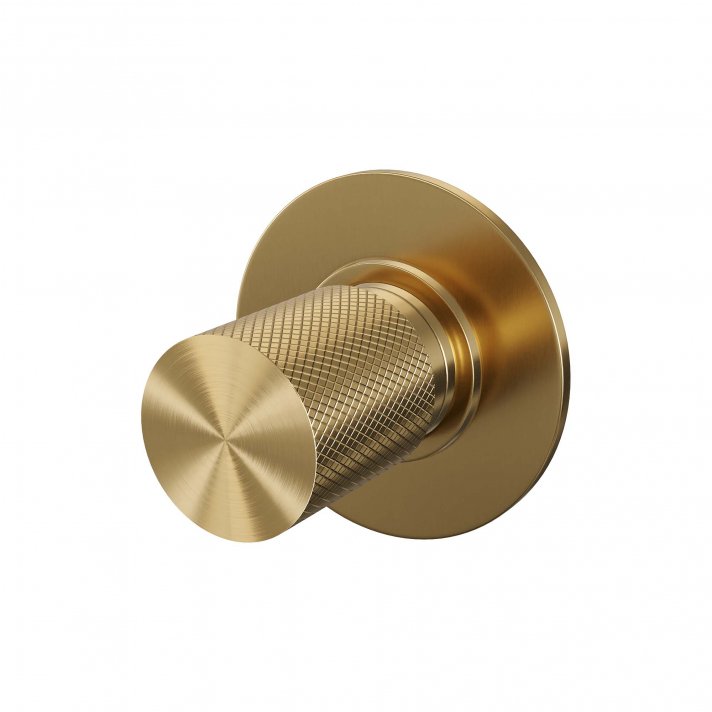 BRAUER Gold Carving losse inbouw stopkraan met in- en afbouwdelen goud geborsteld PVD
