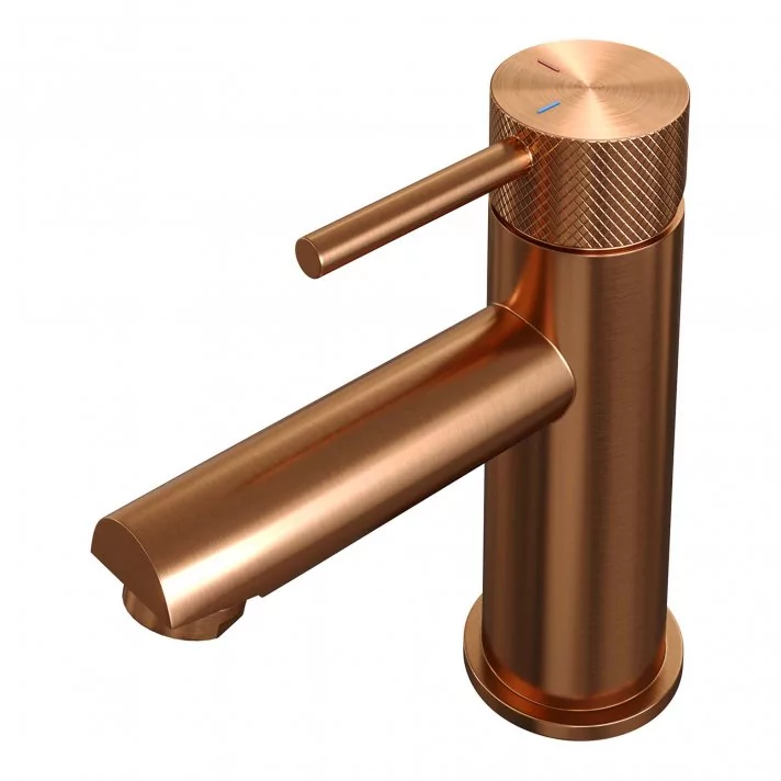 BRAUER Copper Carving lage opbouw wastafelmengkraan model A koper geborsteld PVD
