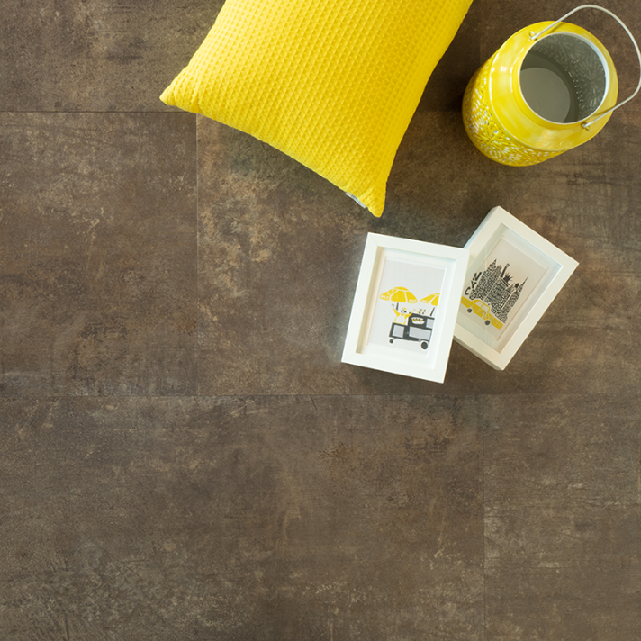 Douwes Dekker Ambitieus flinke tegel plak pvc - brownie