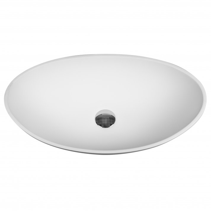 Eco Elegance Atlas Solid Surface Opbouw Waskom (57x33x16cm) - Wit