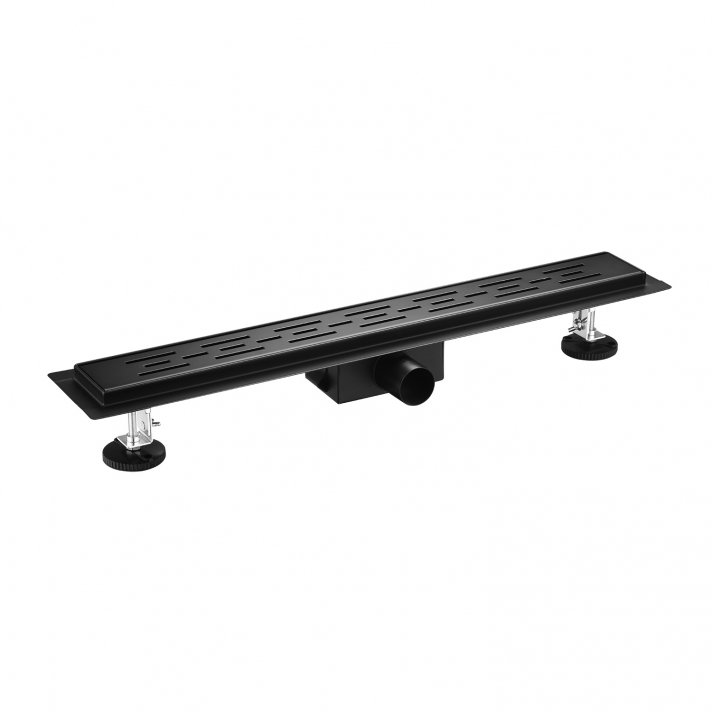 Eco Elegance Rvs Douchegoot Compleet (70cm) - Zwart