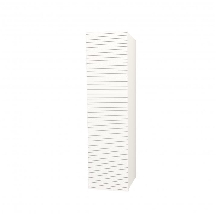 Hugo & Müeller Elite Kolomkast Met Horizontaal Reliëf (135cm) - Mat Wit
