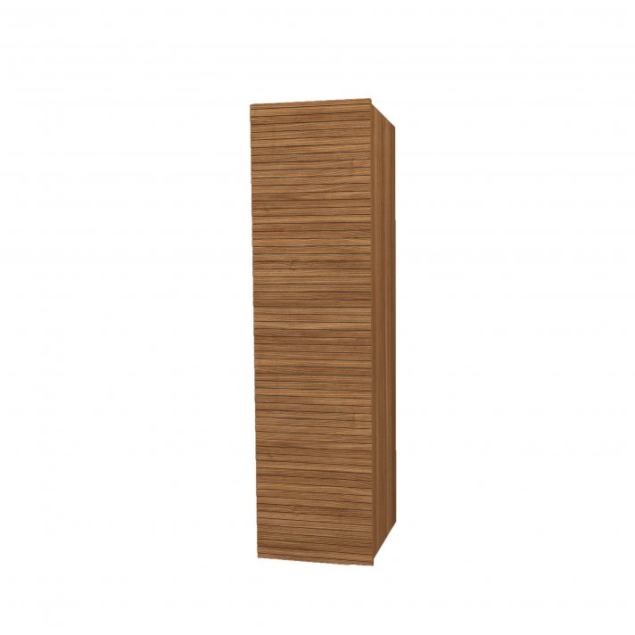 Hugo & Müeller Elite Kolomkast Met Horizontaal Reliëf (135cm) - Walnoot