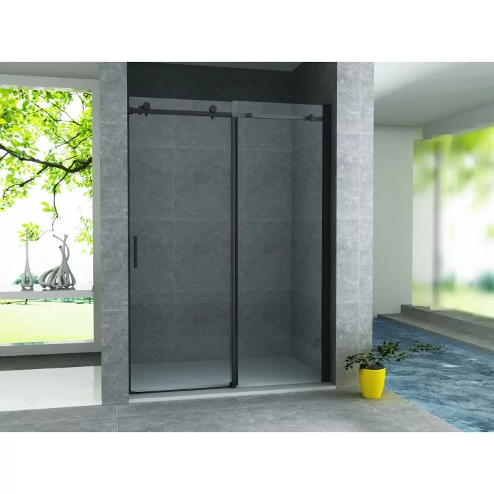 Eco Elegance Douche Schuifdeur In Nis 8mm (120x200cm) Mat Zwart
