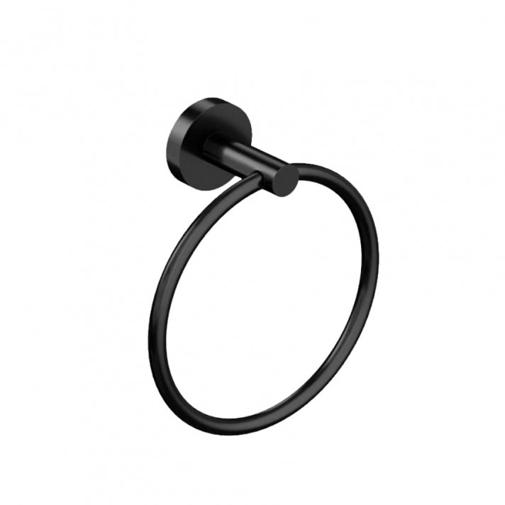 Eco Elegance Handdoekring 16cm Mat Zwart