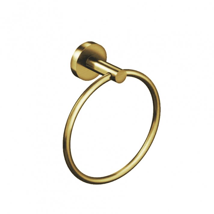 Eco Elegance Handdoekring 16cm Geborsteld Goud