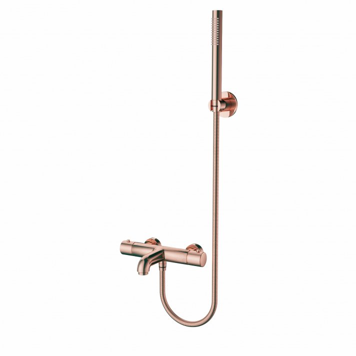 Eco Elegance Thermostatische Bad/Douchekraan - Geborsteld Koper