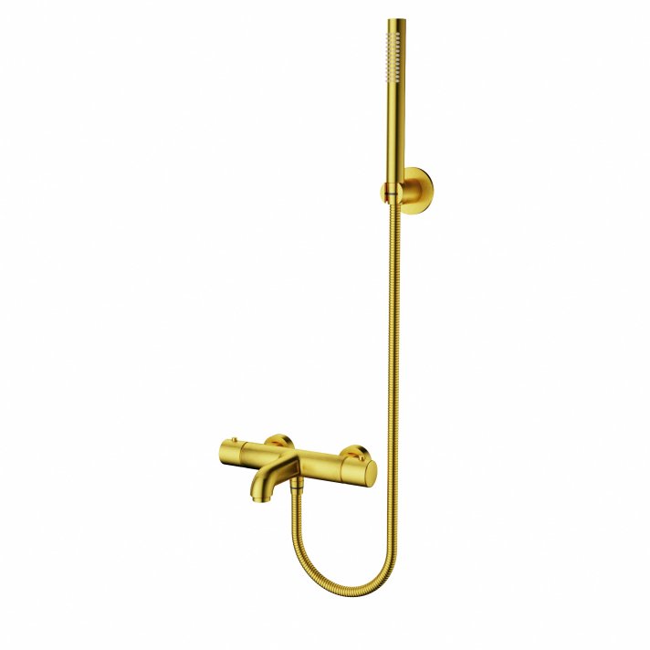 Eco Elegance Thermostatische Bad/Douchekraan - Geborsteld Goud