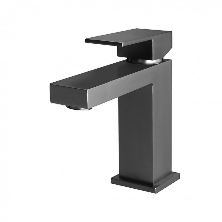 Eco Elegance Chan Wastafelmengkraan Square - Gunmetal Grijs