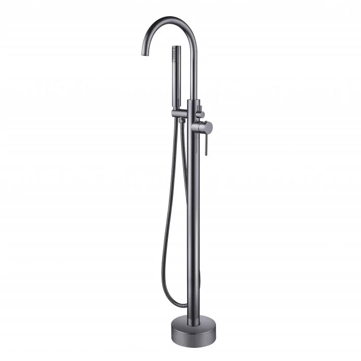 Eco Elegance Vrijstaande Badmengkraan Met Handdouche - Gunmetal Grijs