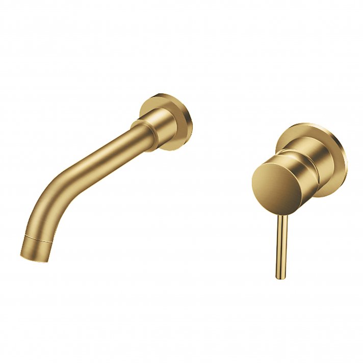 Eco Elegance Inbouw Wastafelmengkraan - Geborsteld Goud