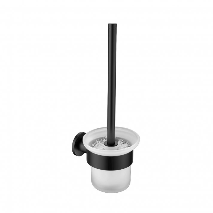 Eco Elegance Wc Borstel+Houder Mat Zwart