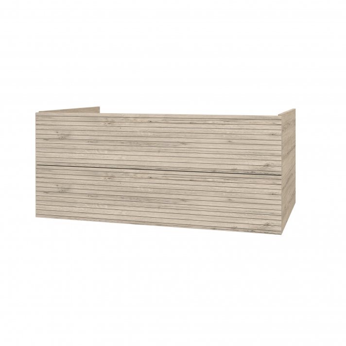 Hugo & Müeller Elite Onderkast Met Horizontaal Reliëf (120cm) - Licht Hout