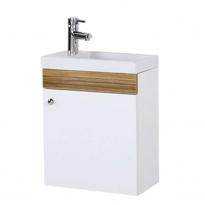 Eco Elegance Elmas Spiegel Met Tablet (44x54.5x8.2cm) - Bruin