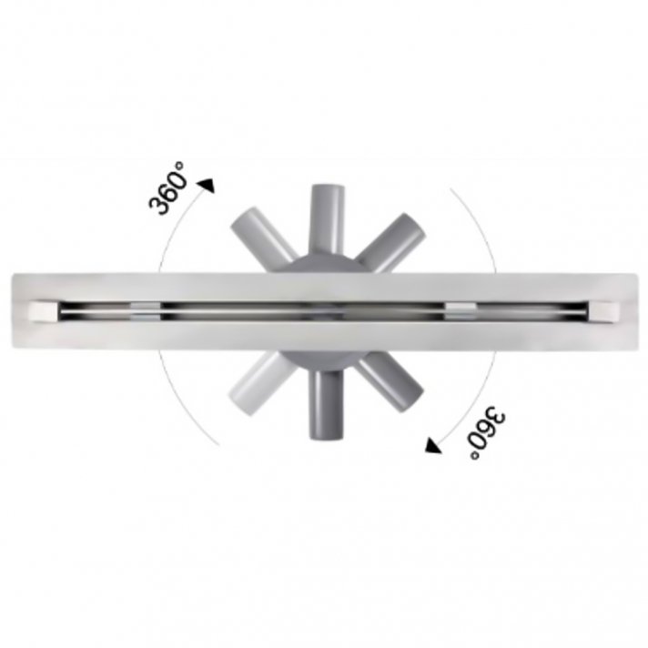 Eco Elegance Flat Douchegoot Rvs 80cm