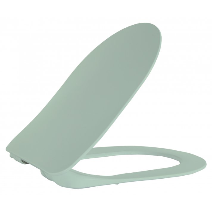 Hugo & Müeller Wc-Zitting Duroplast (Soft-Close & Quick Release) Met Inox Scharnieren - Groen