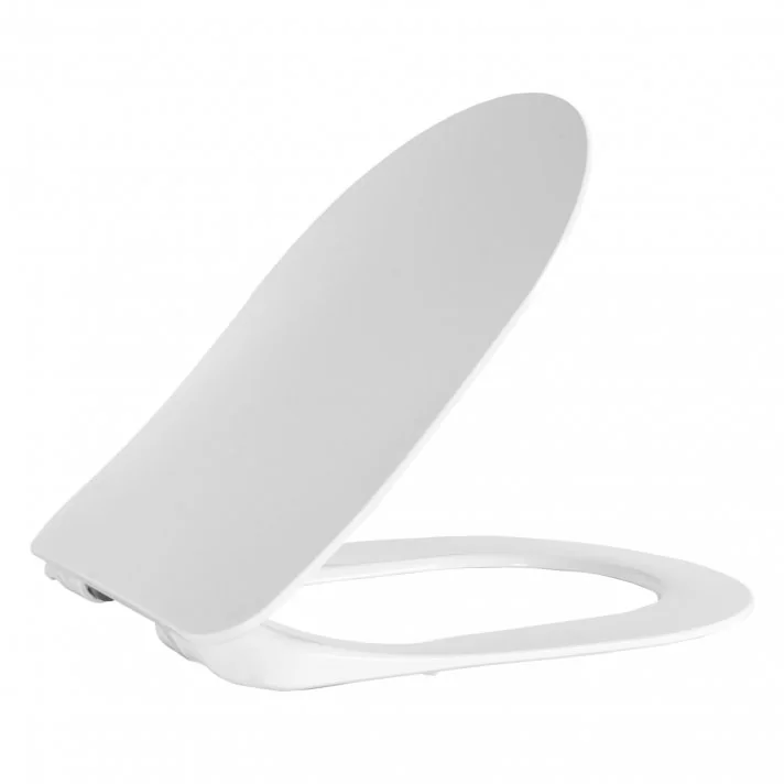 Hugo & Müeller Flat Wc-Zitting Duroplast (Soft-Close & Quick Release) Met Inox Scharnieren - Wit
