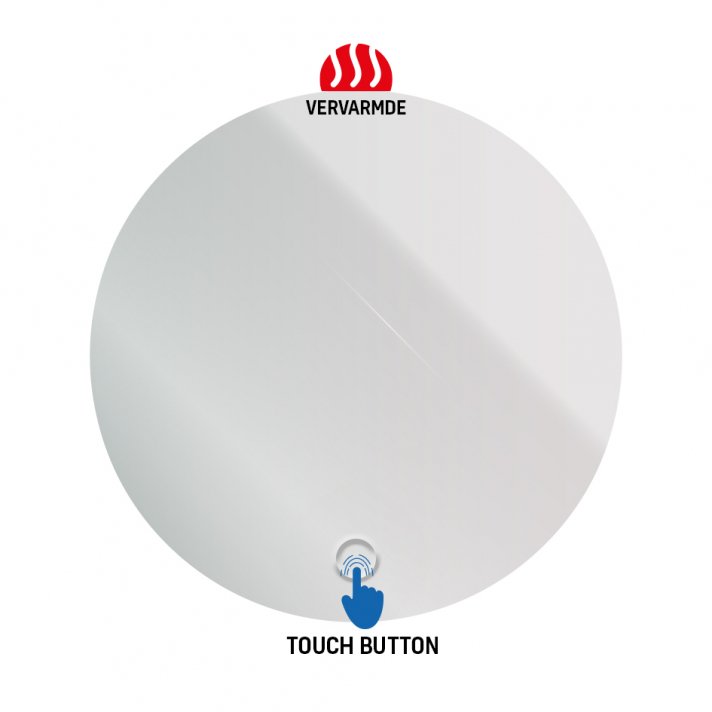 Eco Elegance Ledspiegel Rond Omega Ø60cm Heating