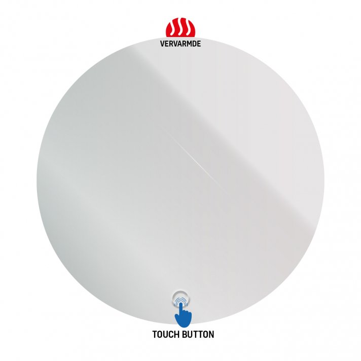 Eco Elegance Ledspiegel Rond Omega Ø100cm Heating