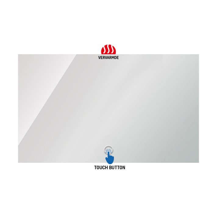Eco Elegance Queen Led Spiegel Met Verwarming (100x60cm)