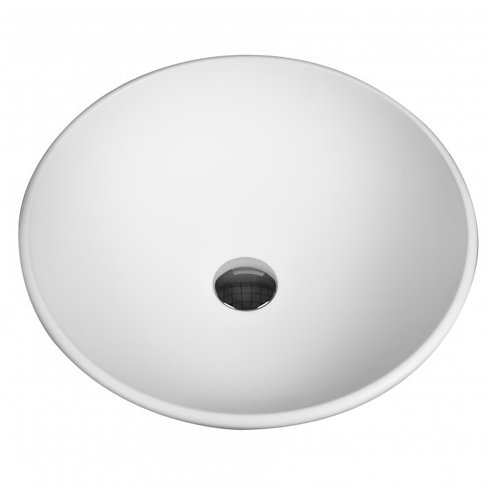 Eco Elegance Per Solid Surface Opbouw Waskom (42x14cm) - Wit