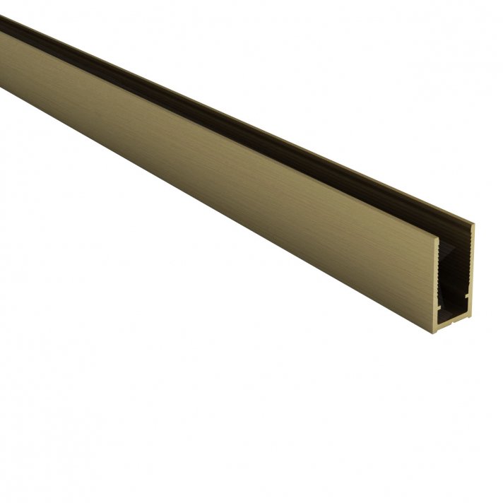 Eco Elegance Muurprofiel Voor Douchewand - Geborsteld Goud