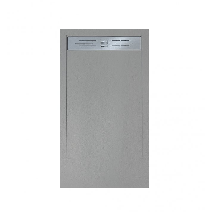 Hugo & Müeller Veroni Elite Flat Composietsteen Douchebak Grijs 120x80x3cm