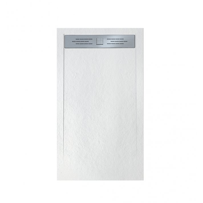 Hugo & Müeller Veroni Elite Flat Composietsteen Douchebak Wit 120x80x3cm