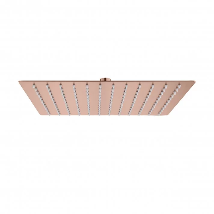 Eco Elegance Vierkant Rainshower Geborsteld Koper