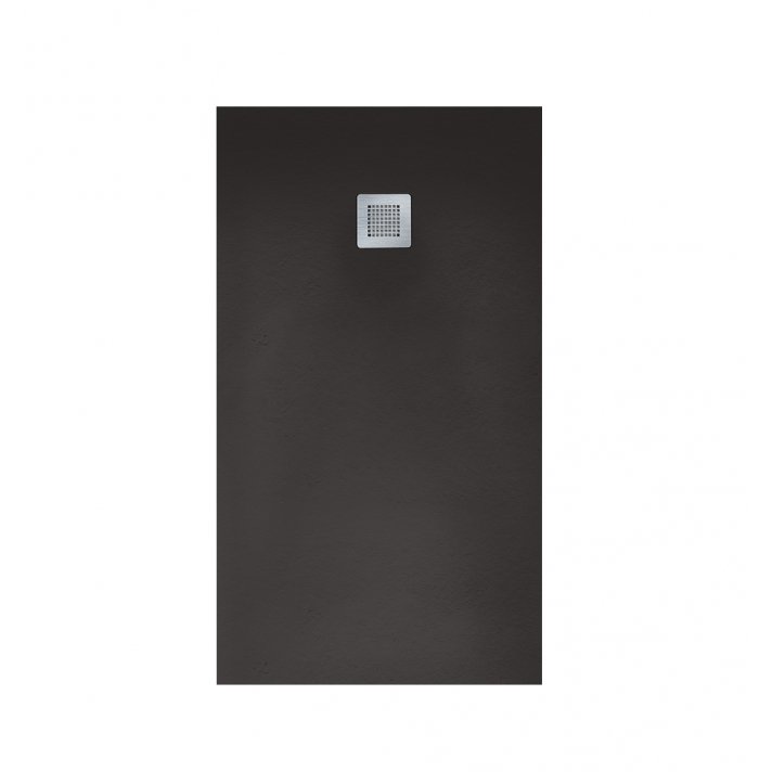 Hugo & Müeller Veroni Madison Flat Composietsteen Douchebak Zwart 120x80x3cm