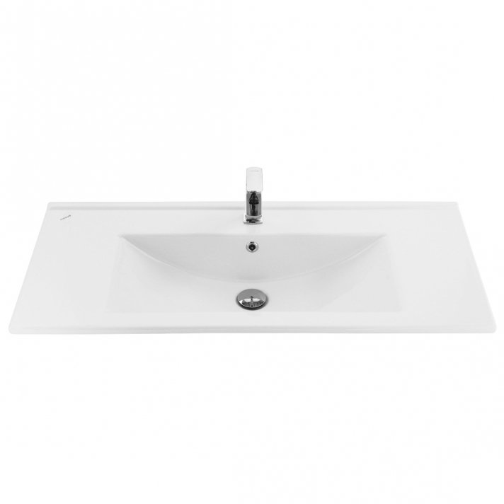 Eco Elegance Keramische Wastafel (45x100cm) - Wit