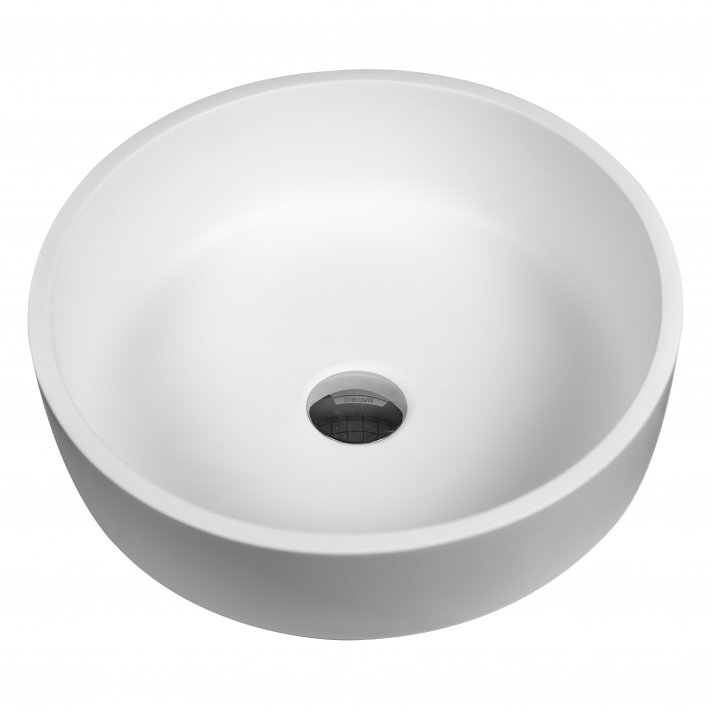 Hugo & Müeller Veroni Sun Solid Surface Wastafel 40cmx40cmx13cm