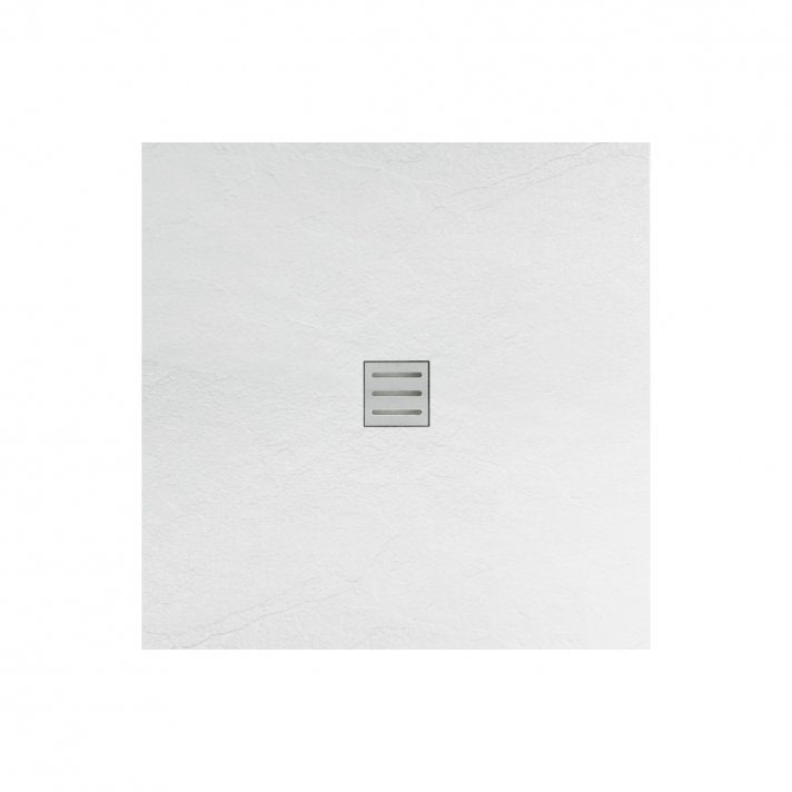 Eco Elegance Acryl Douchebak (90x90cm) - Mat Wit