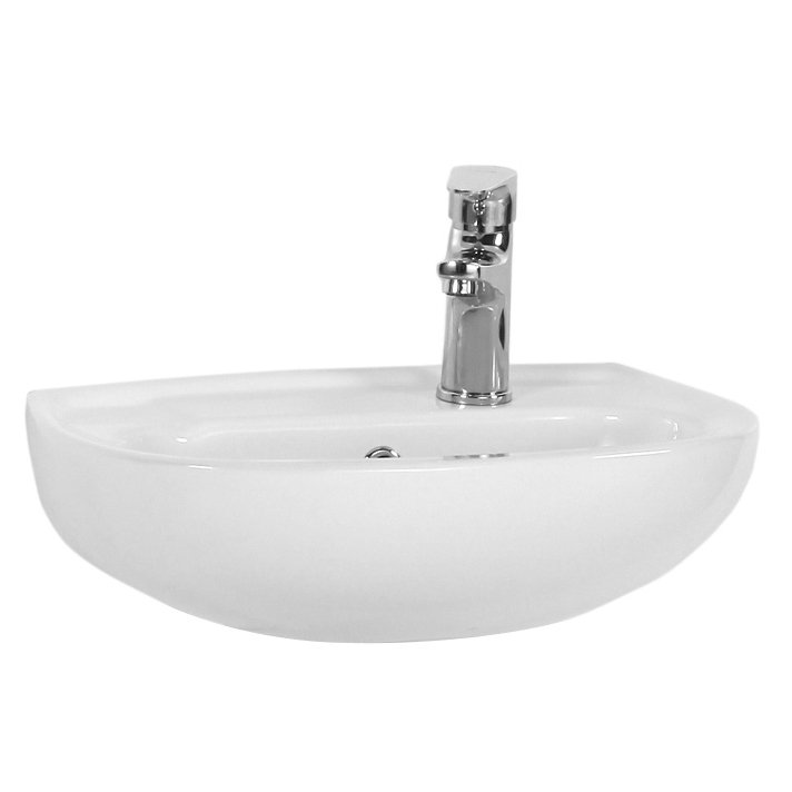 Eco Elegance Keramische Fontein Wit Met Kraangat 45x30cm
