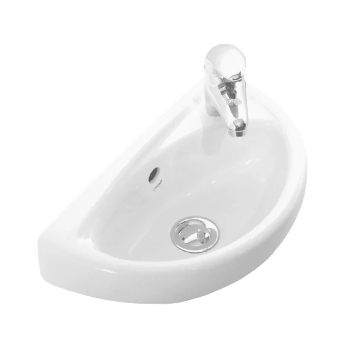 Eco Elegance Keramische Fontein Wit Met Kraangat 39x23cm