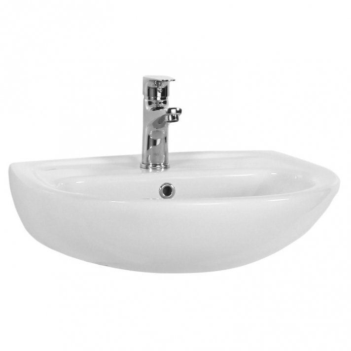 Eco Elegance Keramische Fontein Wit Met Kraangat 50x40cm