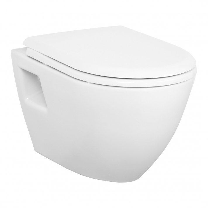 Eco Elegance Design Ophang Wc Met Rvs Sproeier (Bidet), Wit