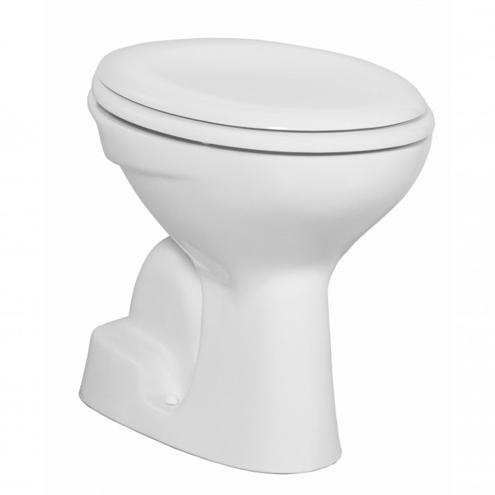 Eco Elegance Staande Wc Onderpot Wit, Zonder Sproeier (Bidet), S-Trap
