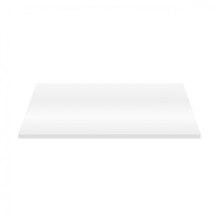 Eco Elegance Wastafeltablet Mdf (96.4x45.5x2.6 Cm) - Glanzend Wit