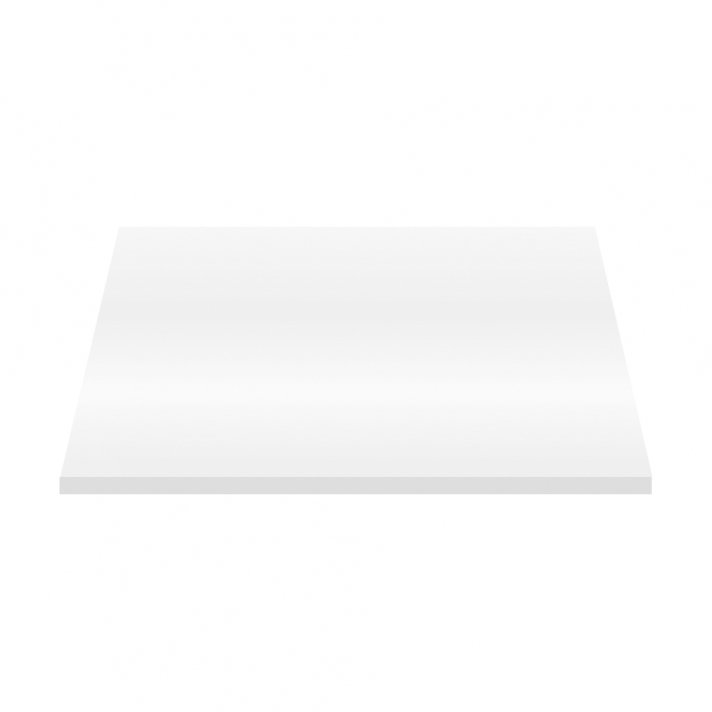 Eco Elegance Wastafeltablet Mdf (56.4x45.5x2.6 Cm) - Glanzend Wit