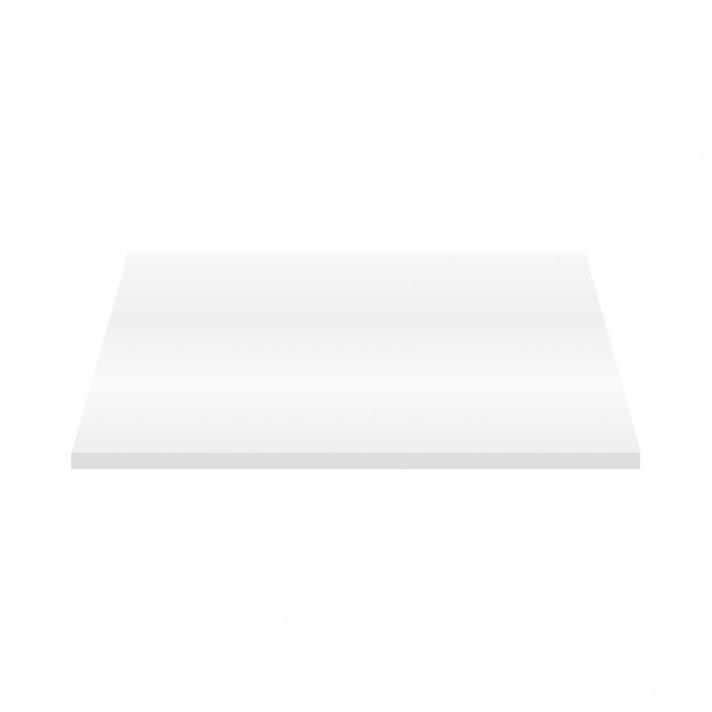 Eco Elegance Wastafeltablet Mdf (76.4x45.5x2.6 Cm) - Glanzend Wit