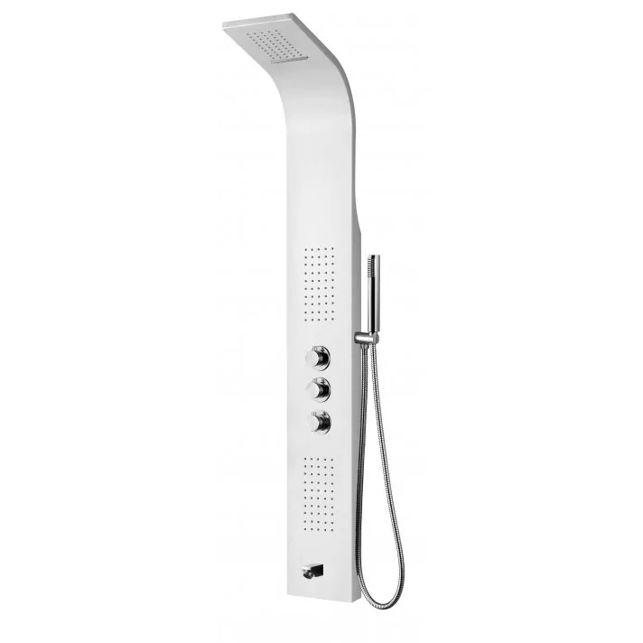 Eco Elegance Thermostatische Douchepaneel Wit
