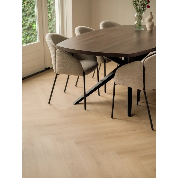 Floer Walvisgraat plak pvc - Bryde Bruin
