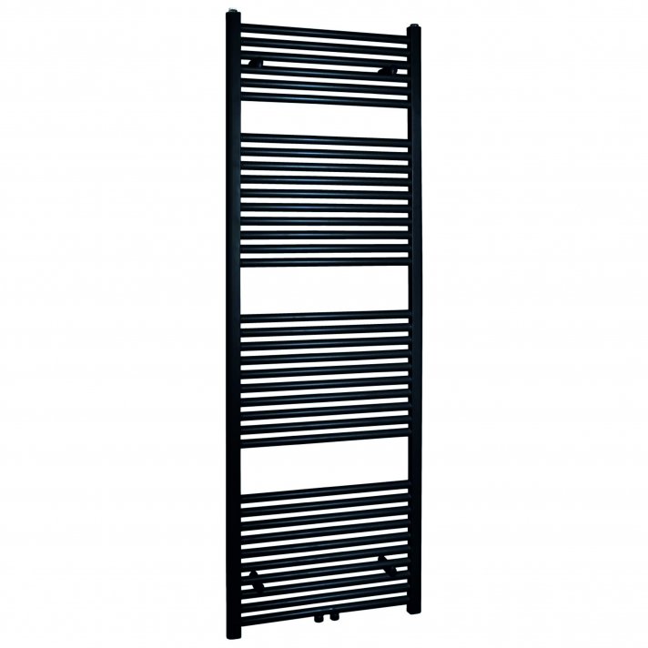 500x800 - 464 Watt | Handdoekradiator Zwart Zij- & Middenaansluiting